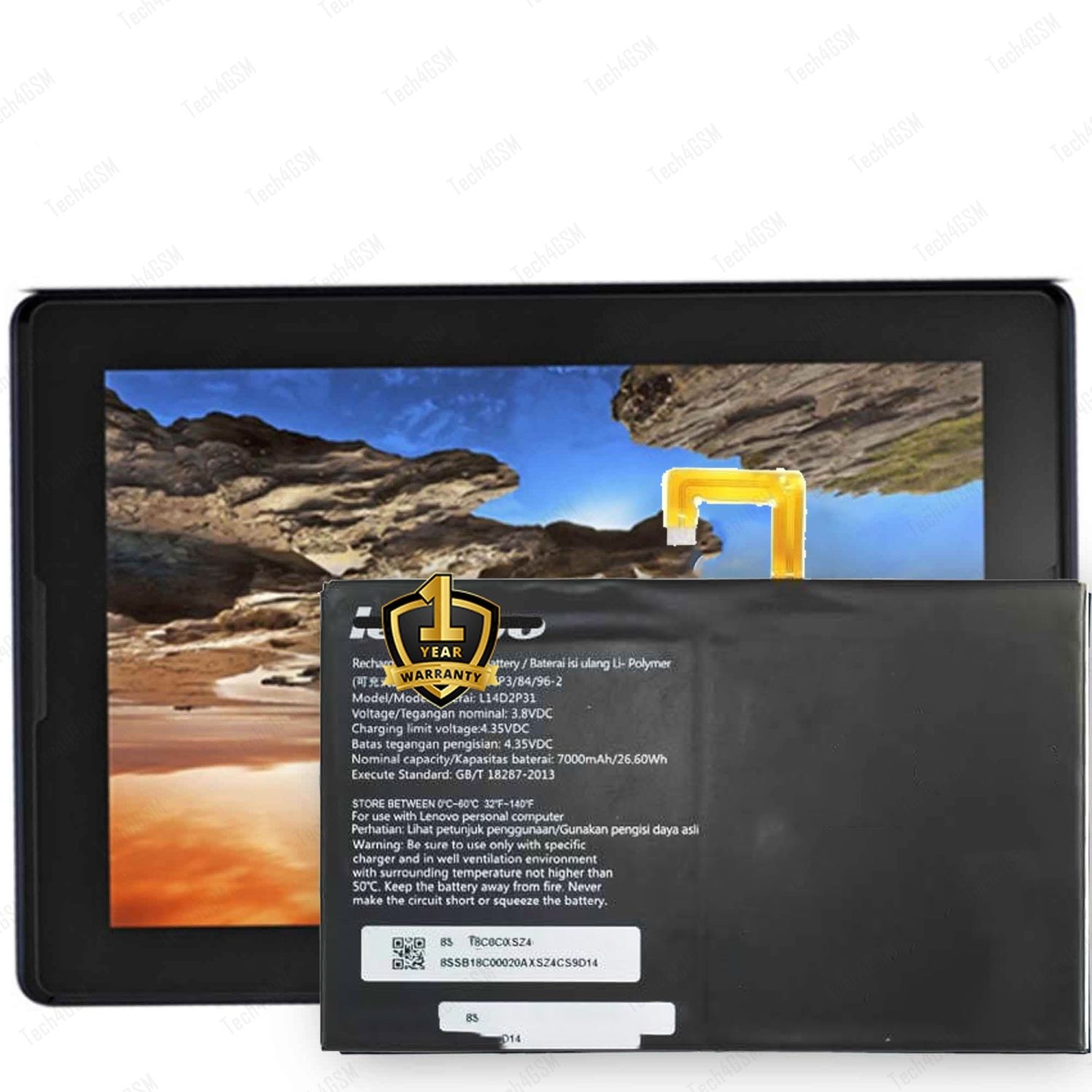 Ximytec Mobile Battery For Lenovo Lenovo Tab 2 / Tab 4 / A10-30 / A7600-F / X30F / X30M-image-30