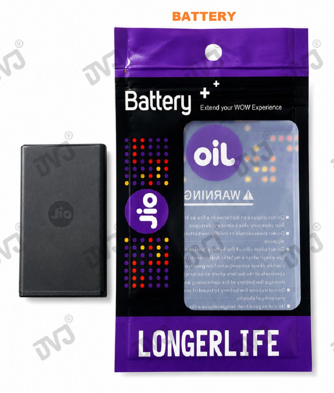 DVJ Mobile Battery For JIO CERTIFIED QC JIO compataible Battery for Original BI10F Jio Bharat V2 (BL-5C)-image-7