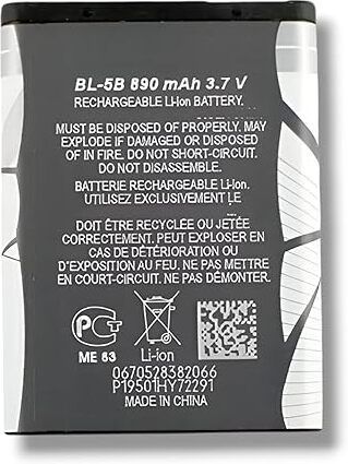 AYNEXS ORIGINAL Mobile Battery For BL-5B-(890mAh) Compatible with nokia 3220 , 3230, 5070, 5140 / 5140i-image-33