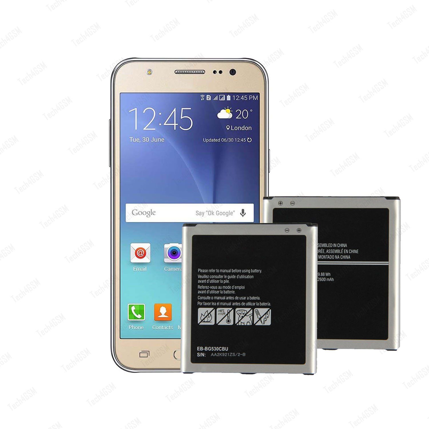 GSMArena Mobile Battery For Samsung EB-BG530BBC Galaxy Grand Prime (G530), J5 (2015)-image-28