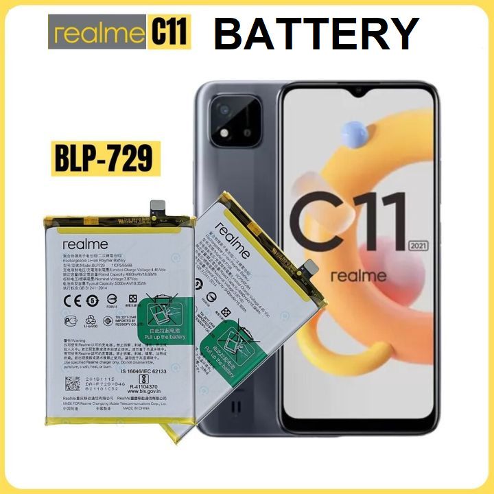 BKN Mobile Battery ForREALME REALME C11 MOBILE PHONE ORIGNAL BATTERY (BLP729) 5000 MAH-image-29