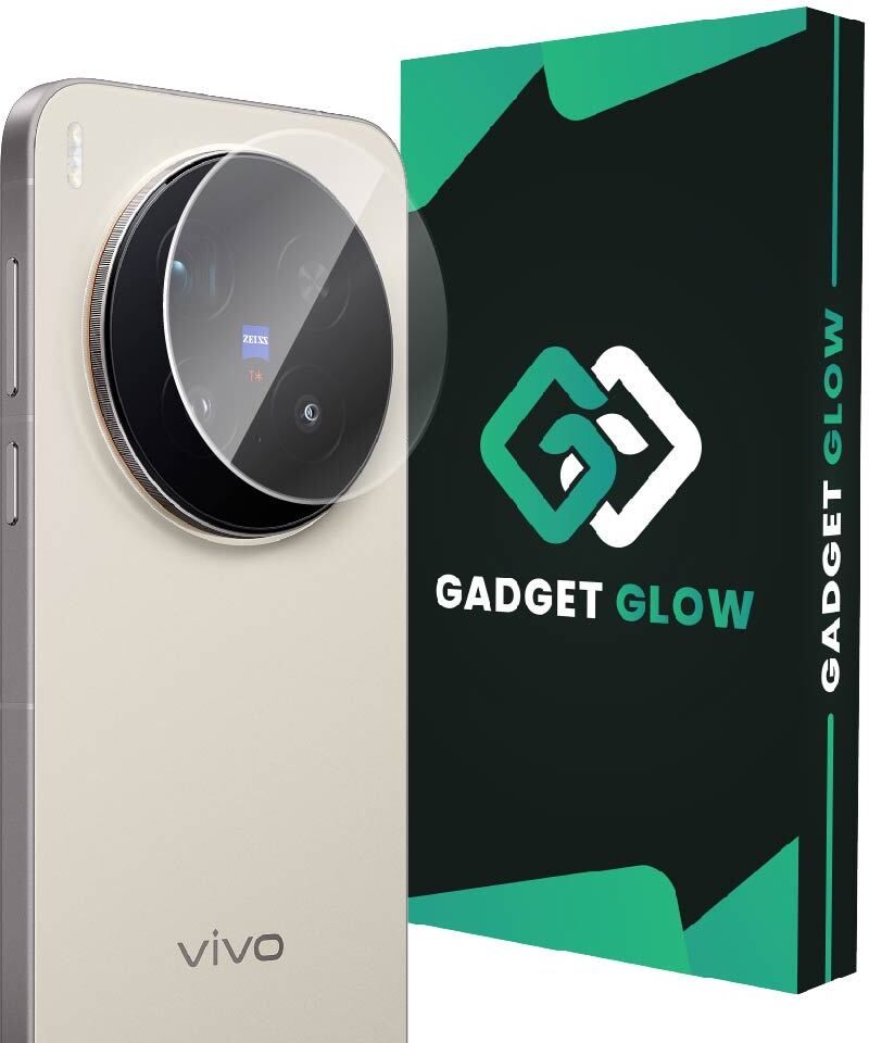 Gadget Glow Back Camera Lens Glass Protector for Vivo X300 Pro 5G, X300 Pro, Crystal Clear Camera Lens-image-34