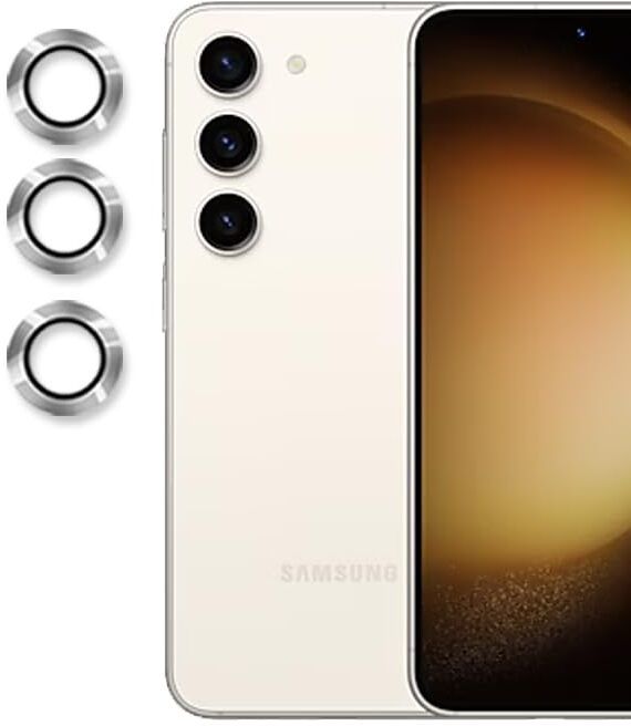 TELESHIELD Back Camera Lens Glass Protector for SAMSUNG GALAXY S23 SILVER CAMERA LENS PROTECTOR RING-picture-16