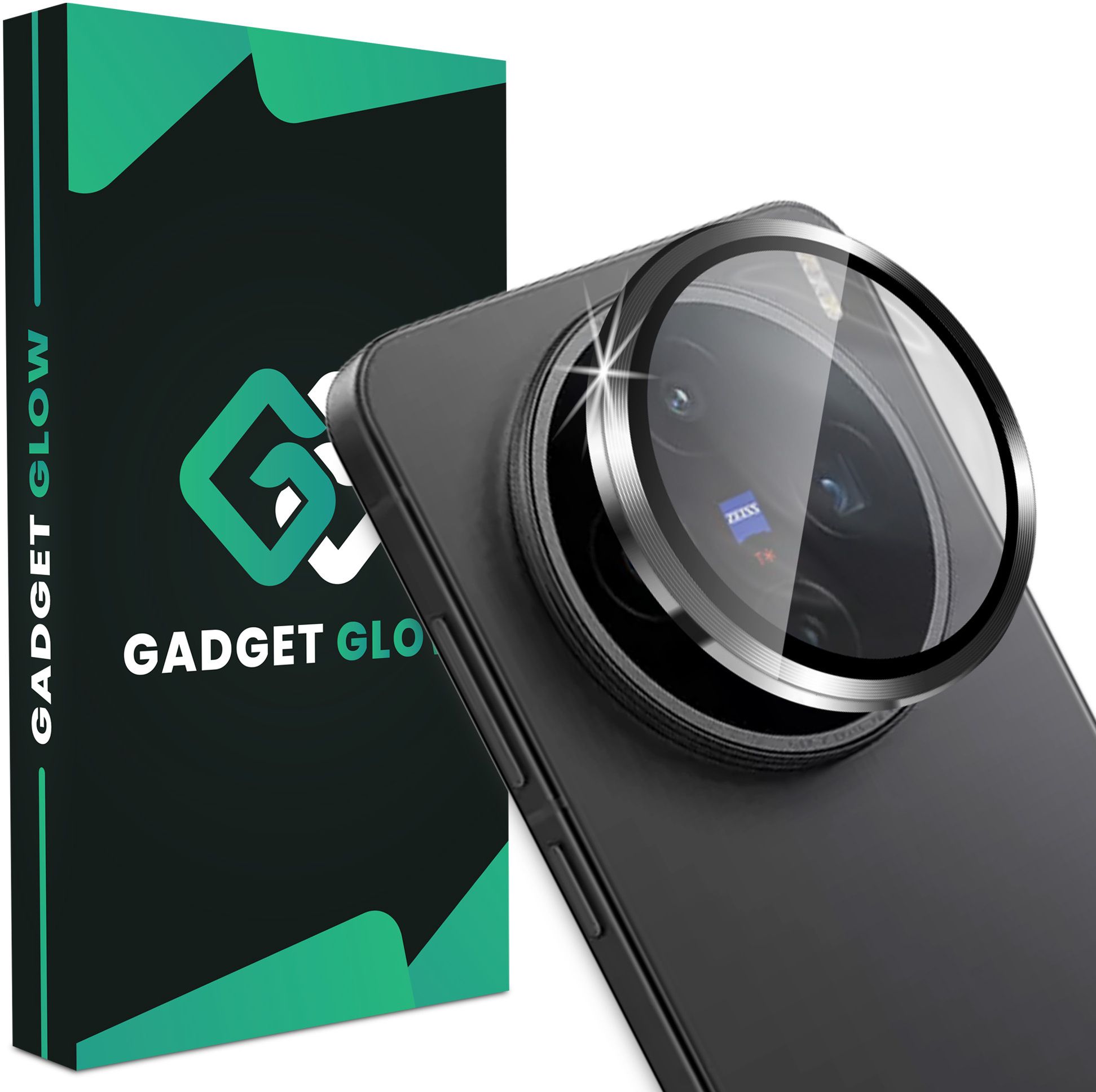 Gadget Glow Back Camera Lens Ring Guard Protector for Vivo X200T 5G, Vivo X200T, Black Alloy Camera Rings-picture-15
