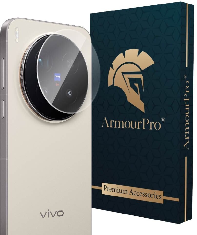 ArmourPro Back Camera Lens Glass Protector for Vivo X300 Pro 5G, X300 Pro, Crystal Clear Camera Lens-image-27