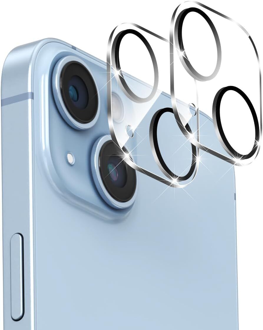CASENED Back Camera Lens Glass Protector for Apple iPhone 15 / iPhone 15 Plus-image-4