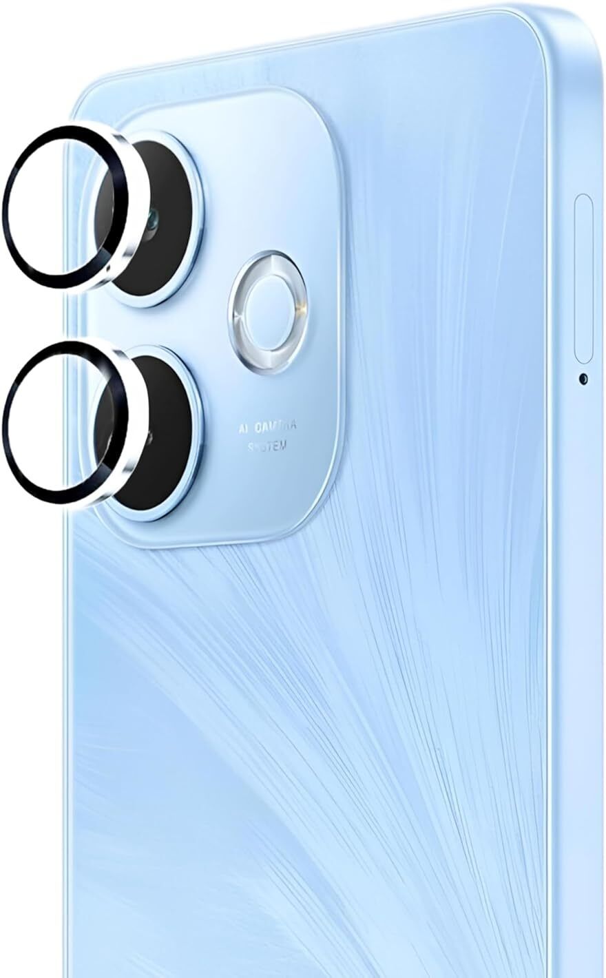 GIFROTECH Back Camera Lens Glass Protector for OPPO A5 PRO 4G SILVER CAMERA LENS PROTECTOR RING-image-13