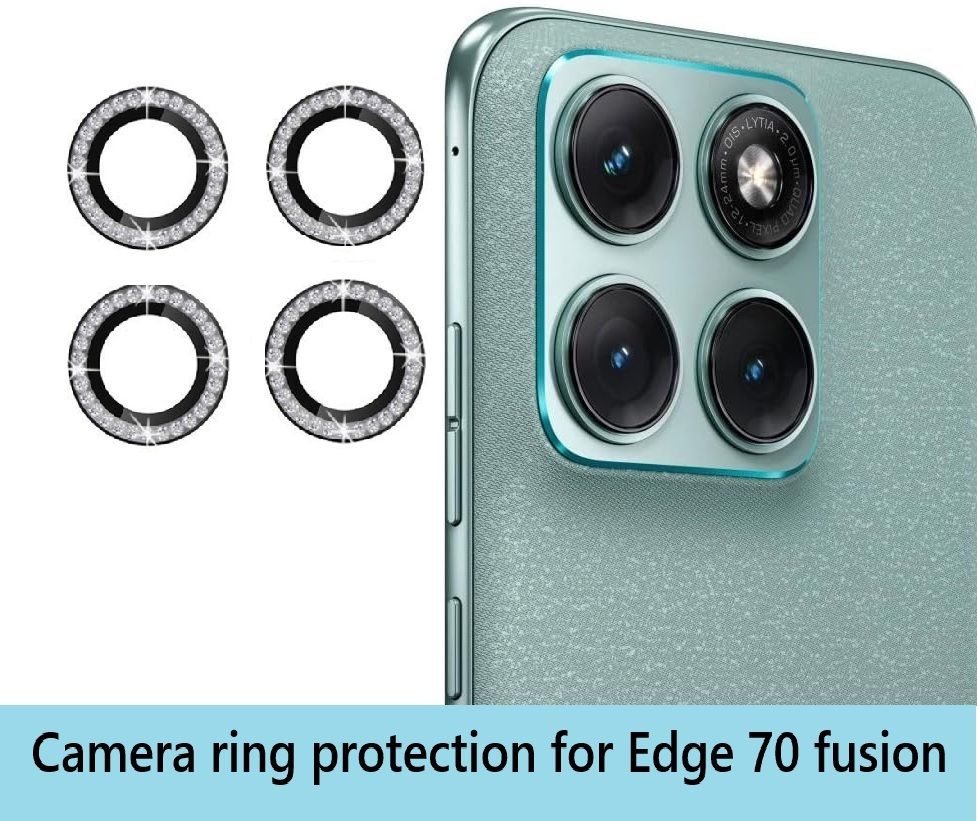 KHR Back Camera Lens Ring Guard Protector for MOTOROLA Edge 70 Fusion Alloy Ring, All Coverage and Easy Installation-image-33