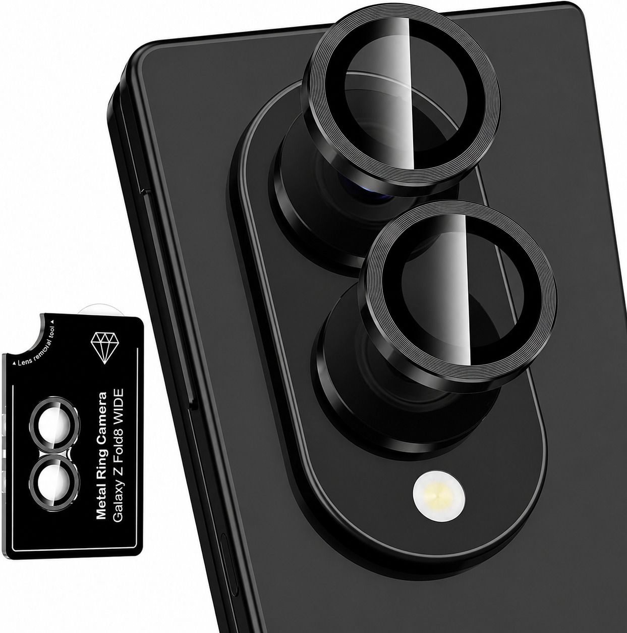 PRESIDE Back Camera Lens Ring Guard Protector for Samsung Galaxy Z Fold 8 5G-image-2