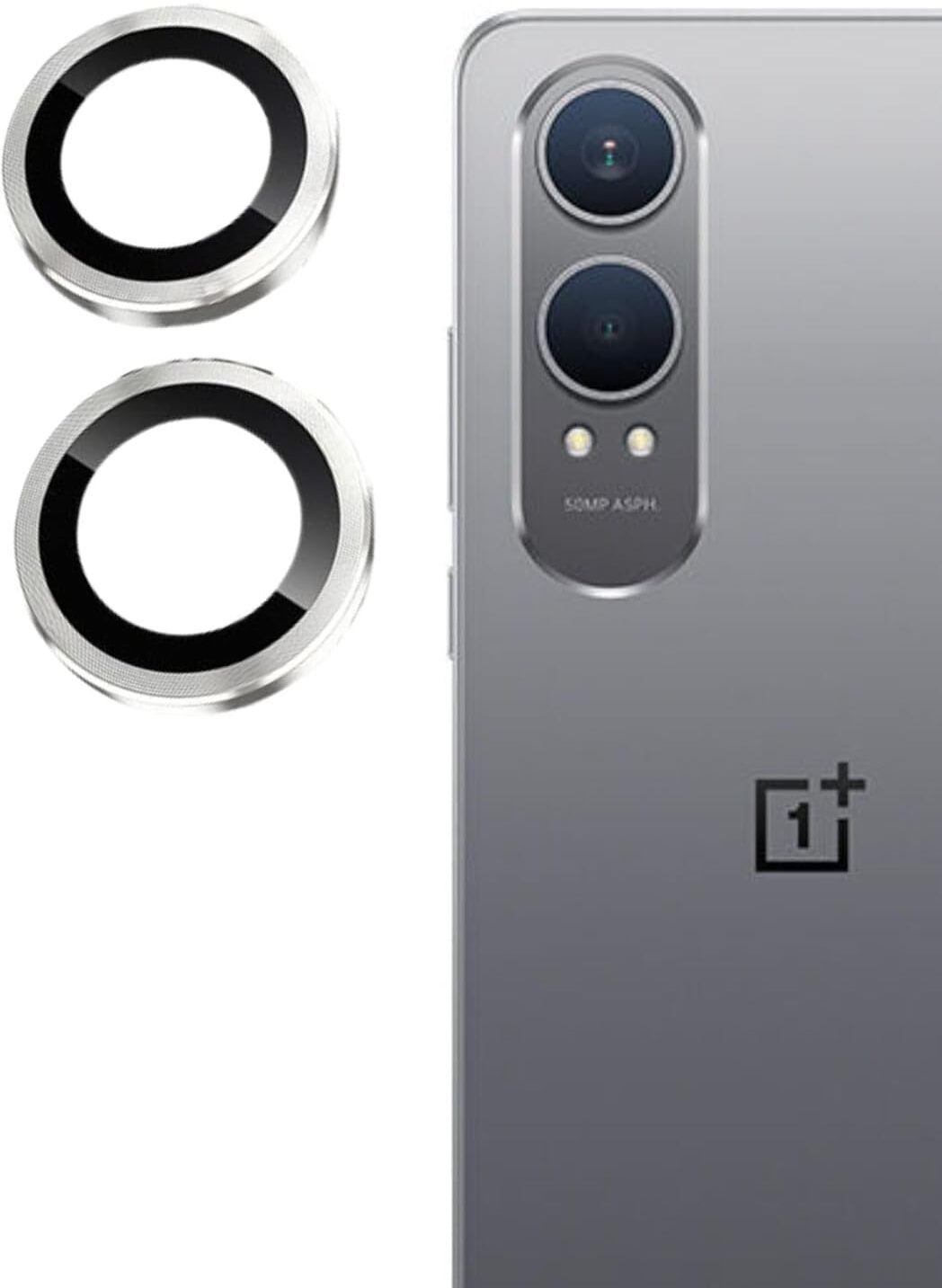 AUROCHS Back Camera Lens Glass Protector for ONEPLUS NORD CE4 LITE SILVER CAMERA LENS PROTECTOR RING-image-34