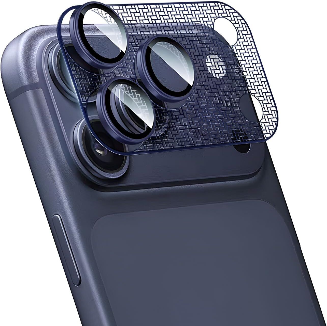 OBSTINATE Back Camera Lens Glass Protector for APPLE IPHONE 17 PRO MAX BLUE AR ANTI REFLECTION METAL CAMERA LENS PROTECTOR RING-image-48
