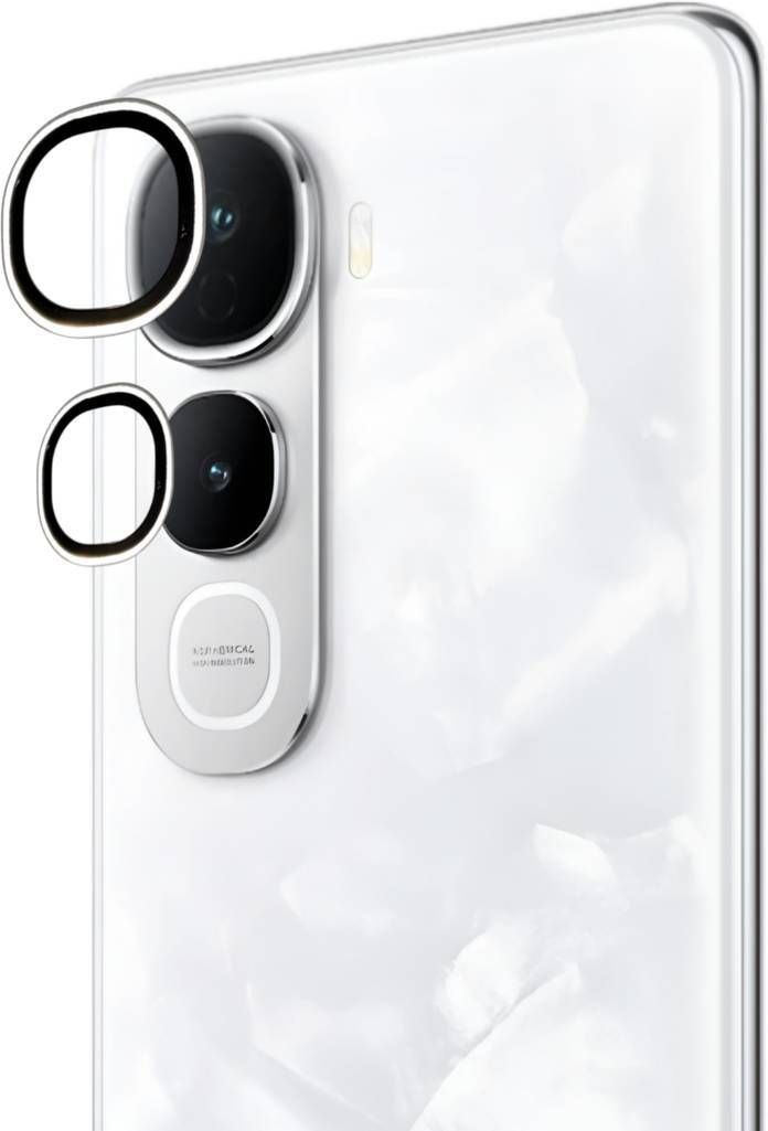 Mobeezy Back Camera Lens Glass Protector for Vivo 400 Pro 5G, Silver camera Ring For Vivo Y400 Pro