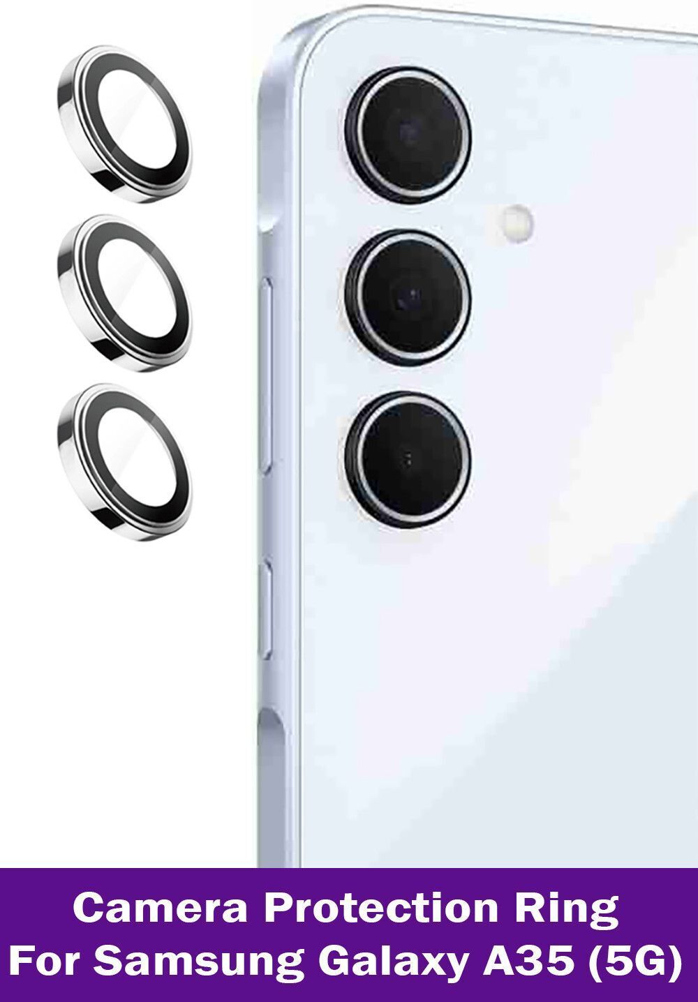 EXISITERS Back Camera Lens Glass Protector for Samsung Galaxy A35 5G-image-28