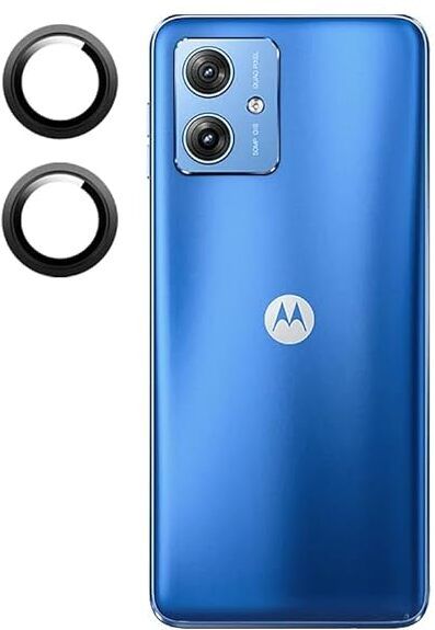 KHR Back Camera Lens Ring Guard Protector for Motorola Moto G64 5G , HQ 9H Camera Glass Metal Ring Protector-image-13