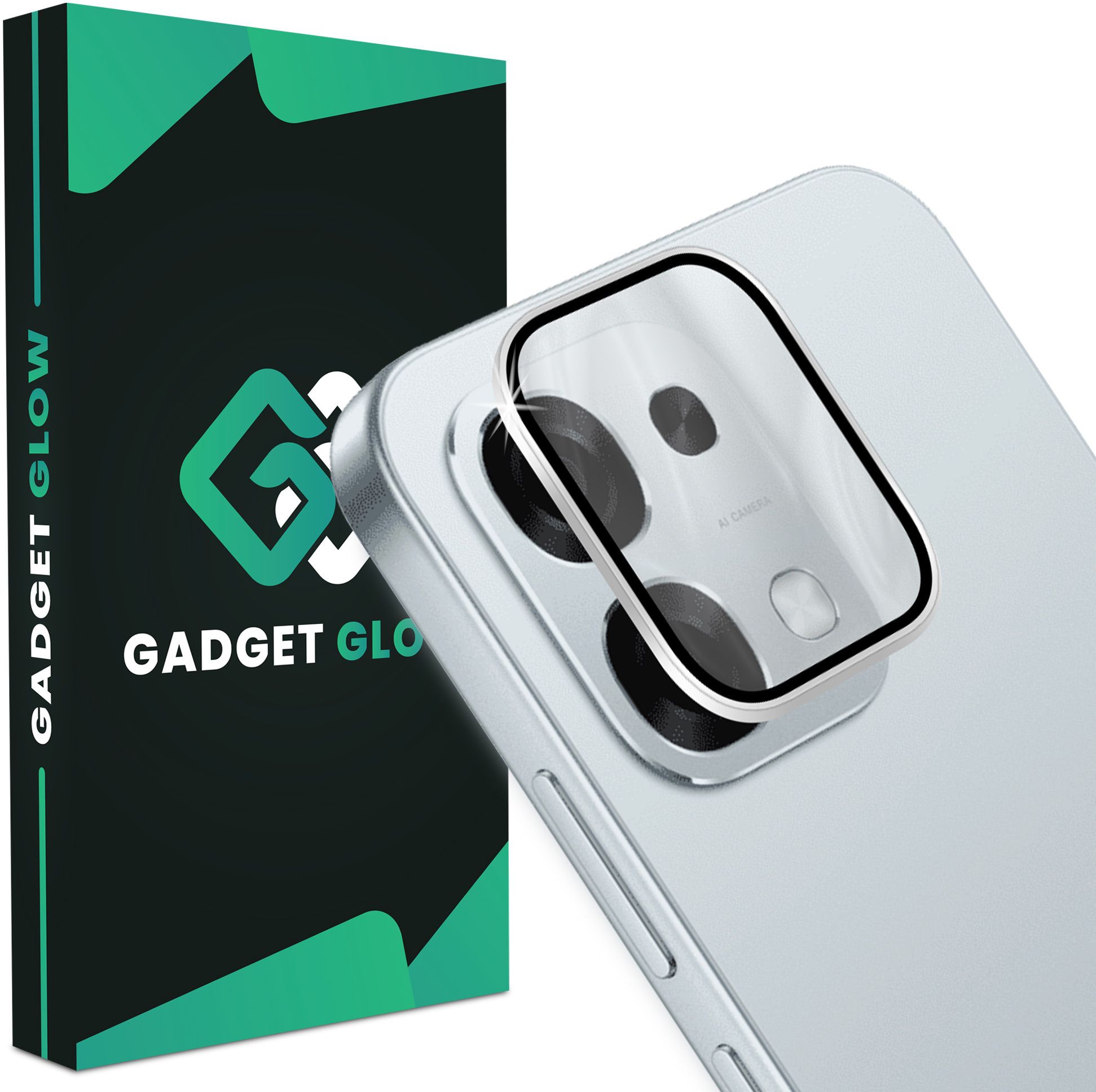 Gadget Glow Back Camera Lens Ring Guard Protector for Oppo F31 5G, Oppo F31, Silver Metal Alloy Camera Rings-picture-16