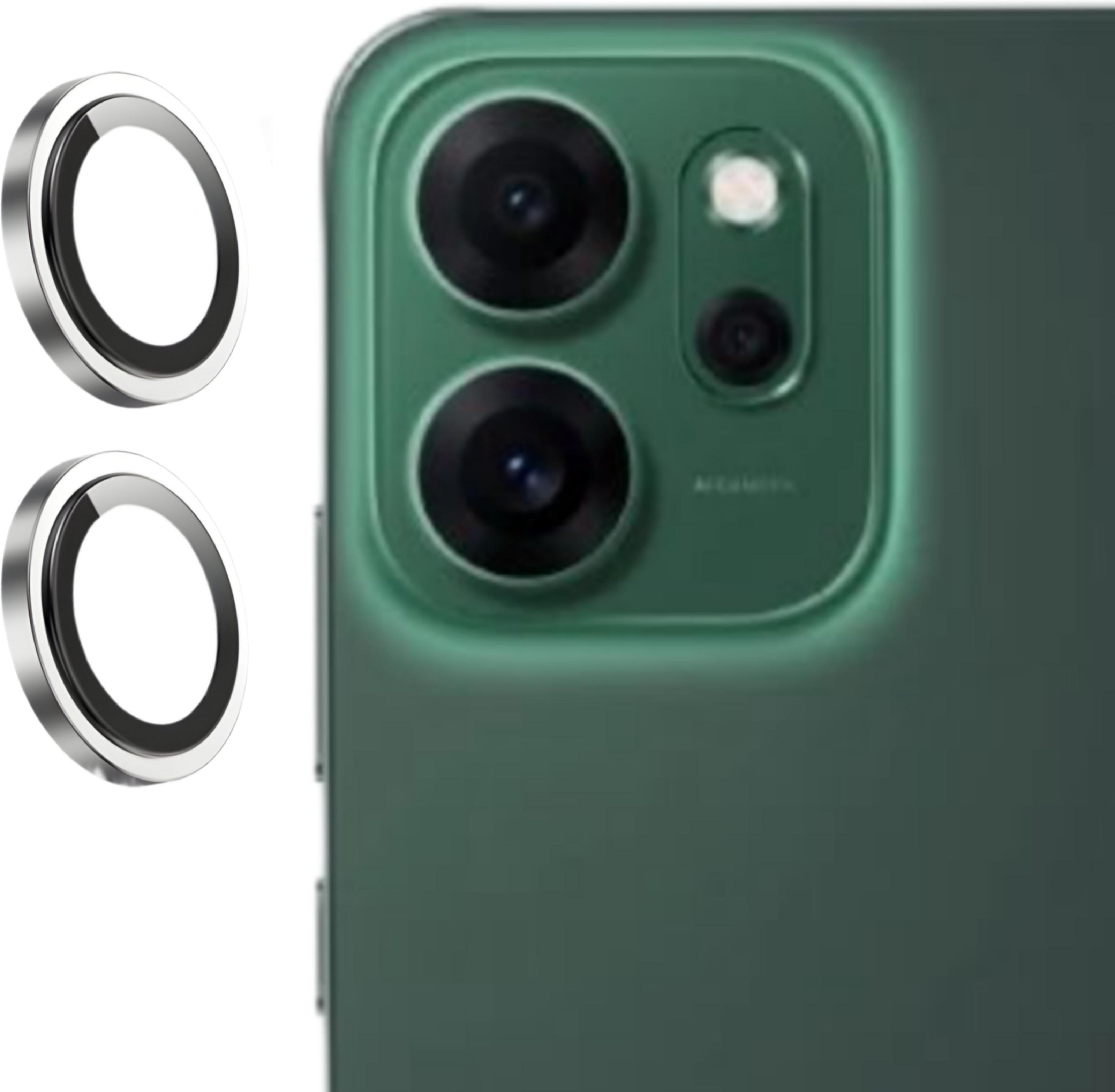 MOBCART Back Camera Lens Glass Protector, Camera Lens Ring Guard Protector for Oppo Reno 14 5G – 9H Tempered, Scratch-Resistant, Camera Lens Protector (Silver)-picture-17