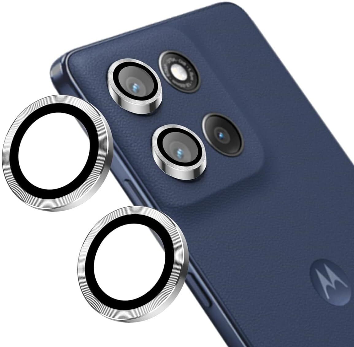 BLATE Back Camera Lens Glass Protector for MOTOROLA MOTO G86 POWER 5G SILVER CAMERA LENS PROTECTOR RING-image-18