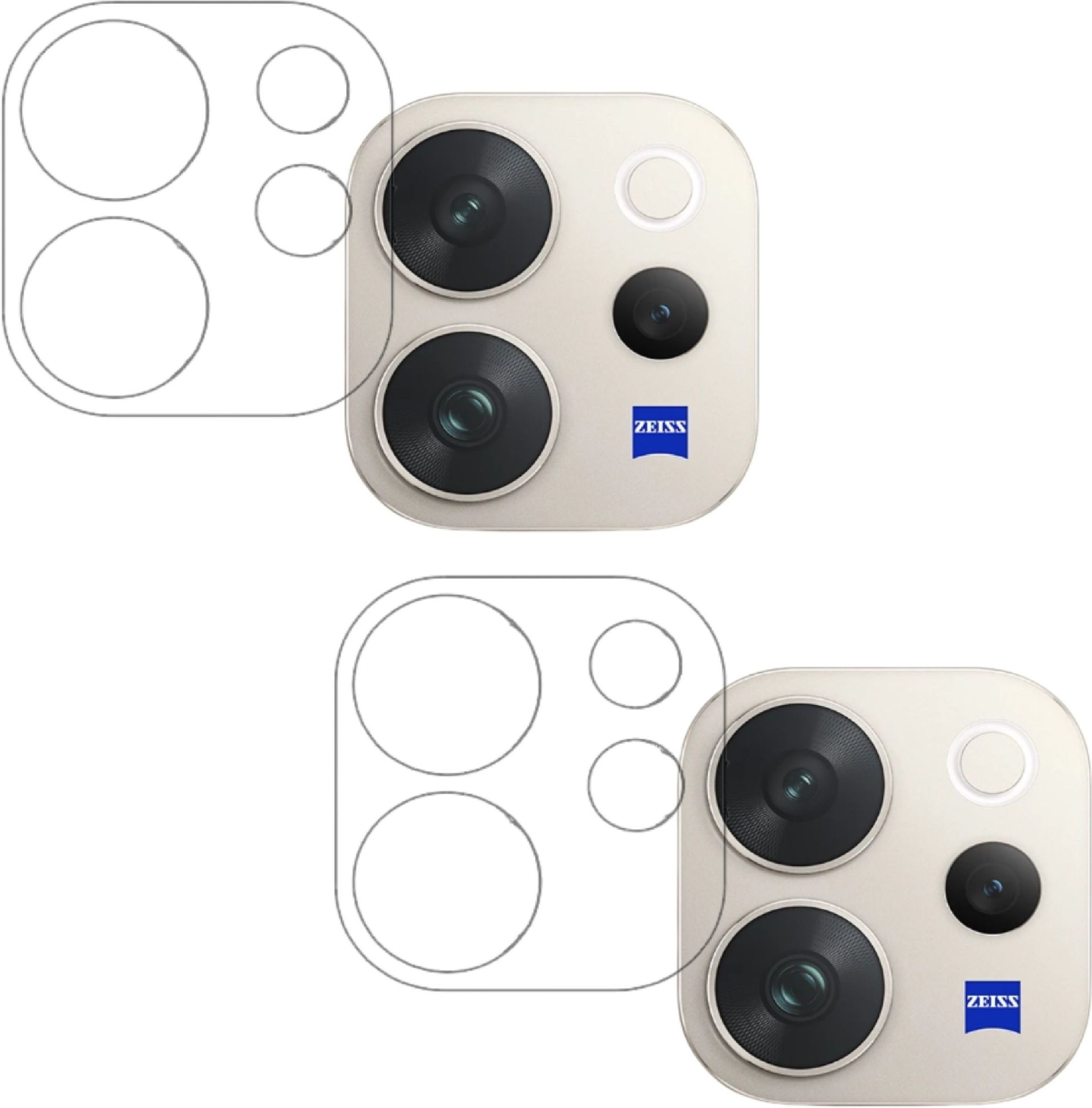 ISAAK Back Camera Lens Glass Protector for Vivo V70-image-17