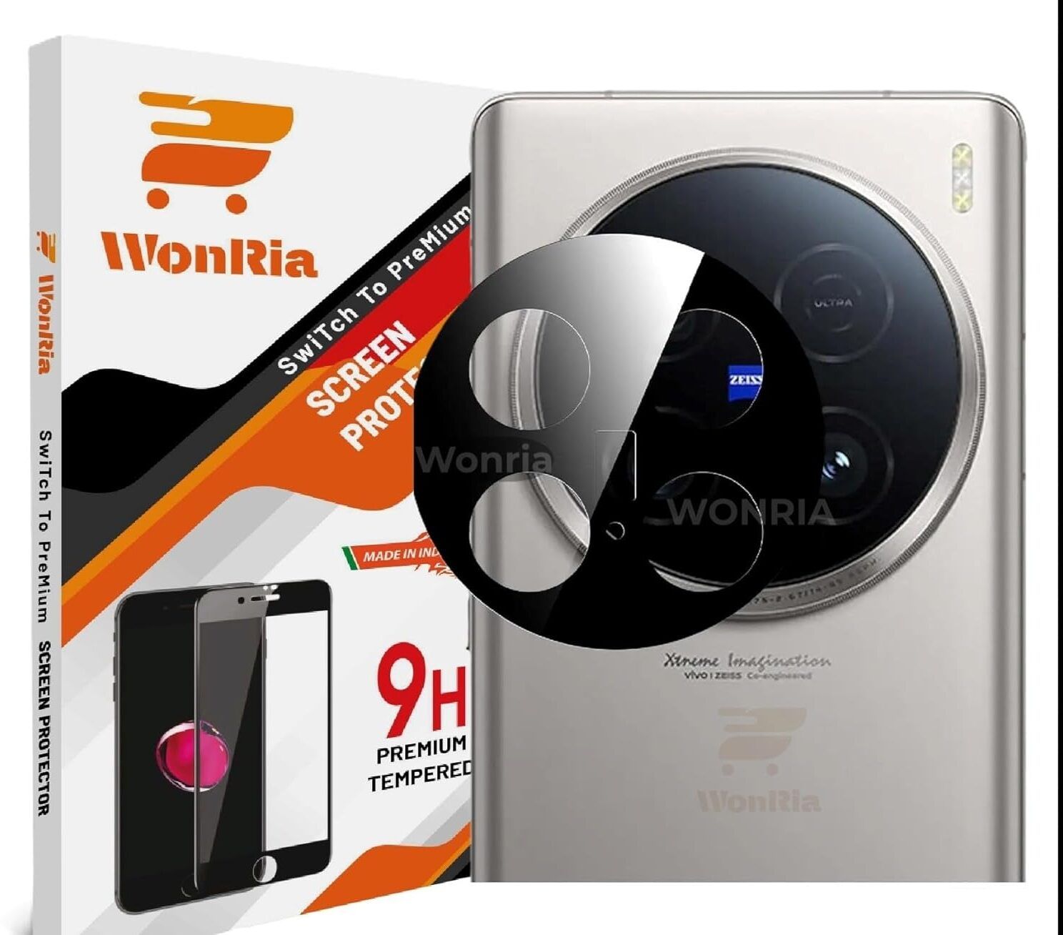 WonRia Back Camera Lens Glass Protector for Vivo X200 Pro 5G, Vivo X200 Pro Camera-image-43