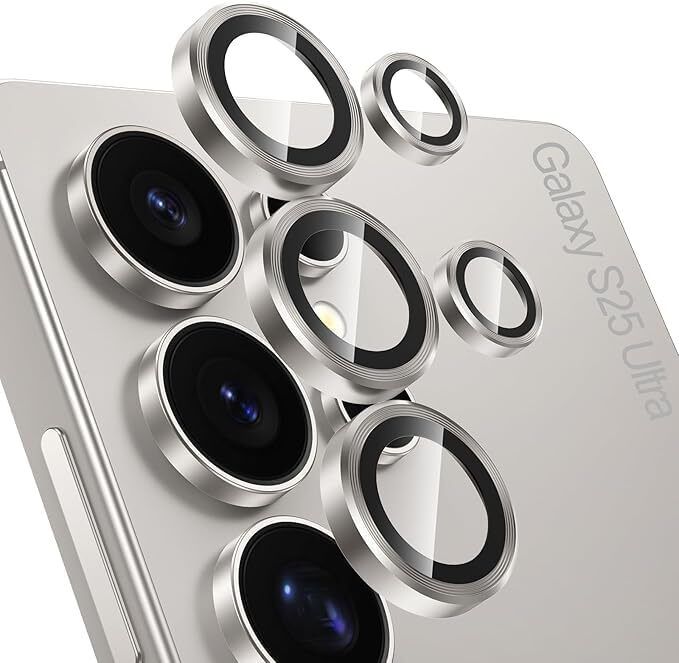 TELESHIELD Back Camera Lens Glass Protector for SAMSUNG GALAXY S25 ULTRA SILVER CAMERA LENS PROTECTOR RING-picture-31