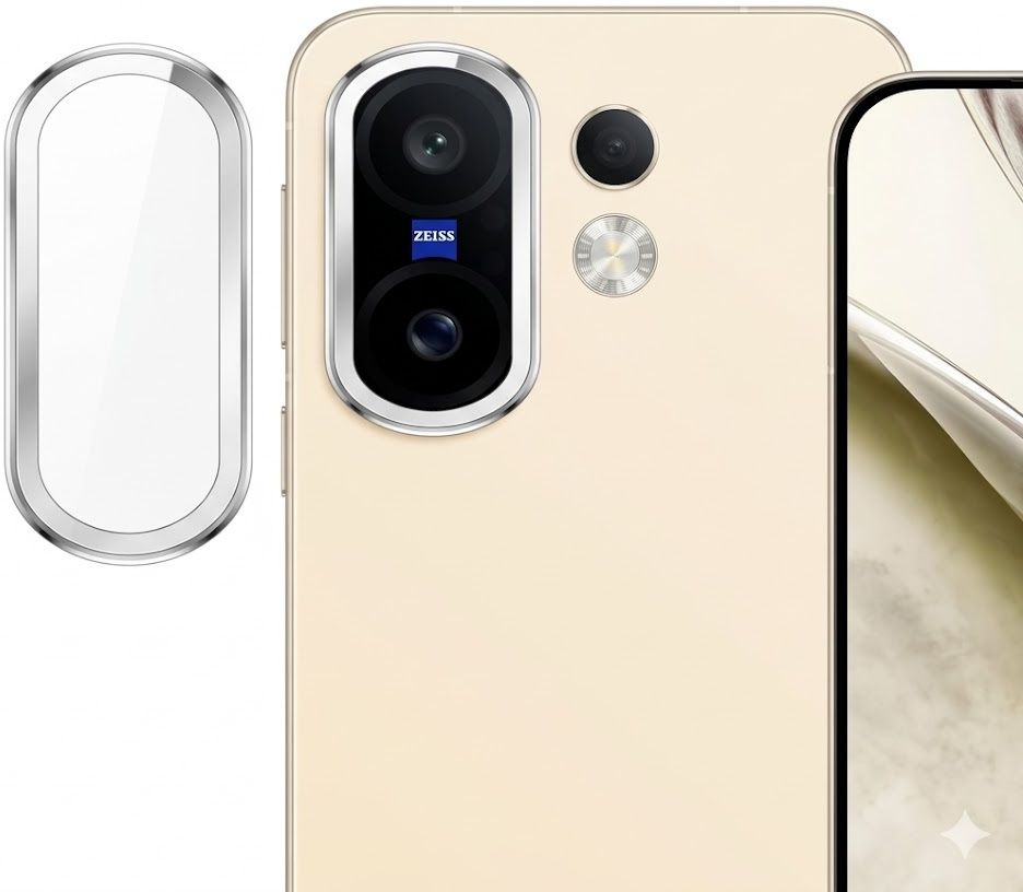 OBSTINATE Back Camera Lens Glass Protector for VIVO X200 FE 5G SILVER CAMERA LENS PROTECTOR RING-image-39