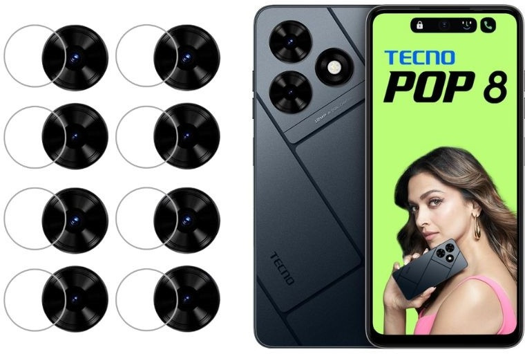 ISAAK Back Camera Lens Glass Protector for Tecno Pop 8 image 1