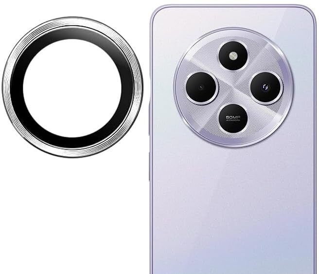 TELESHIELD Back Camera Lens Glass Protector for REDMI 14C SILVER CAMERA LENS PROTECTOR RING-picture-11