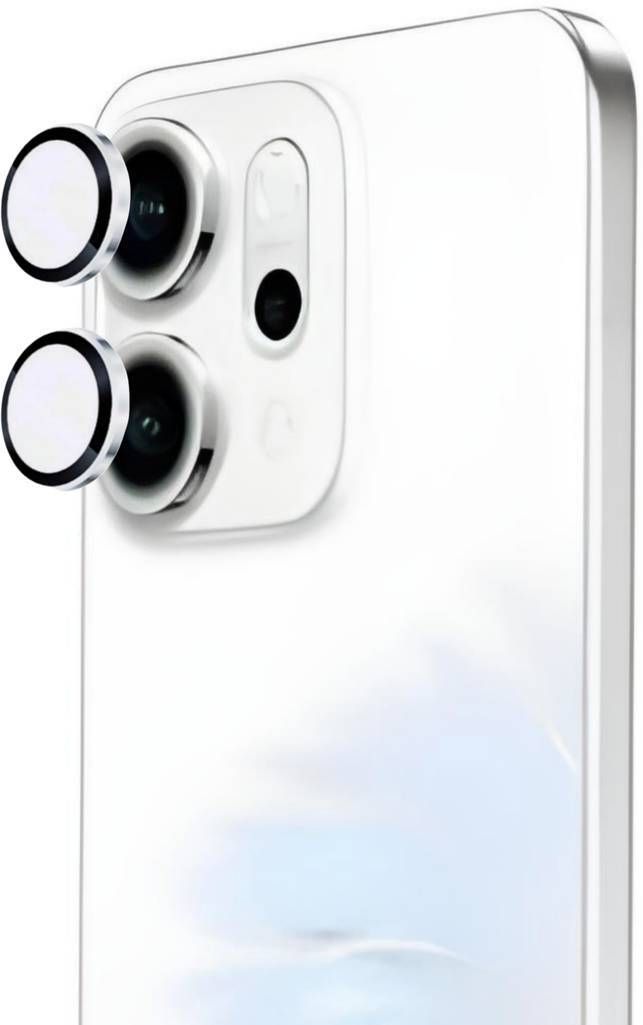 Mobeezy Back Camera Lens Ring Guard Protector for OPPO Reno 14 Pro 5G, Silver Camera Ring For Reno 14 Pro [ Easy Installation]-image-31