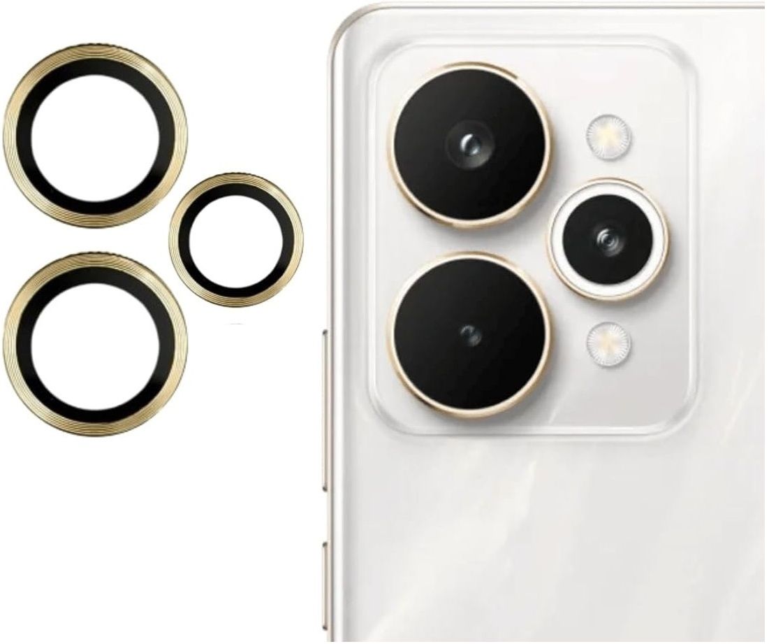 Besmon Back Camera Lens Ring Guard Protector for realme 15 5G Back Camera Lens Ring Guard Protector Frame Glass Gold-image-38