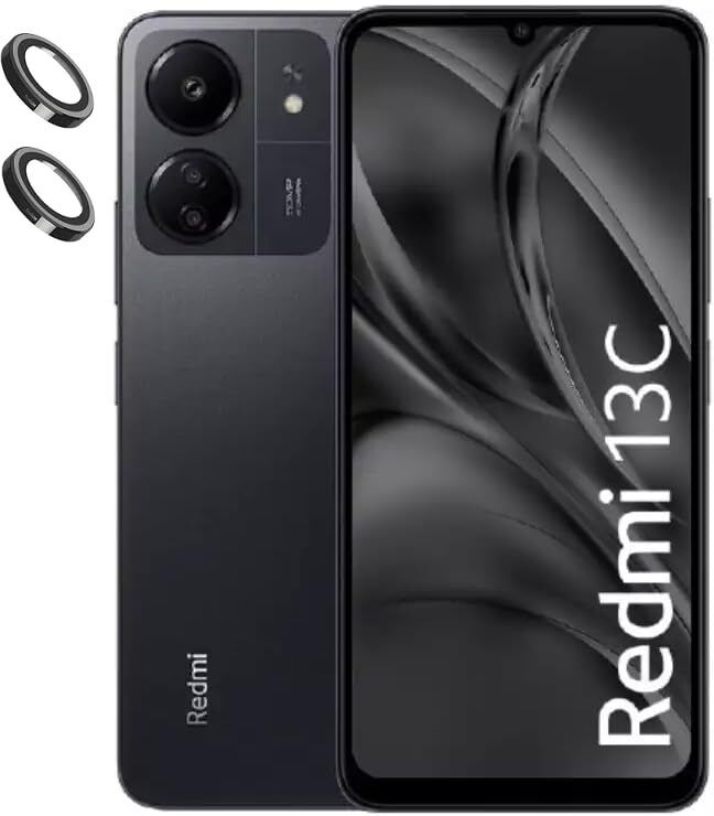 RESOLUTE Back Camera Lens Glass Protector for REDMI 13C 4G BLACK CAMERA LENS PROTECTOR RING-image-19
