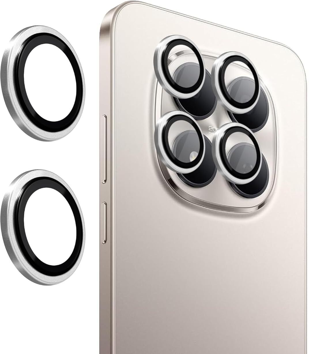 CRUNK Back Camera Lens Glass Protector for REDMI NOTE 15 5G SILVER CAMERA LENS PROTECTOR RING-image-36