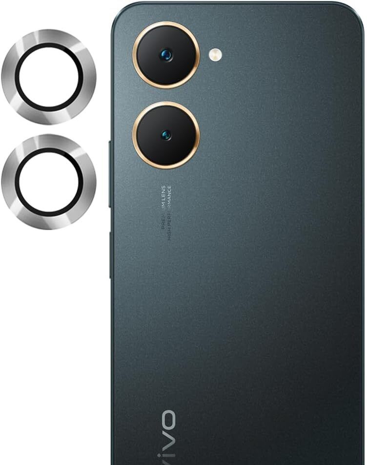 RESOLUTE Back Camera Lens Glass Protector for VIVO Y03 4G SILVER CAMERA LENS PROTECTOR RING-image-42