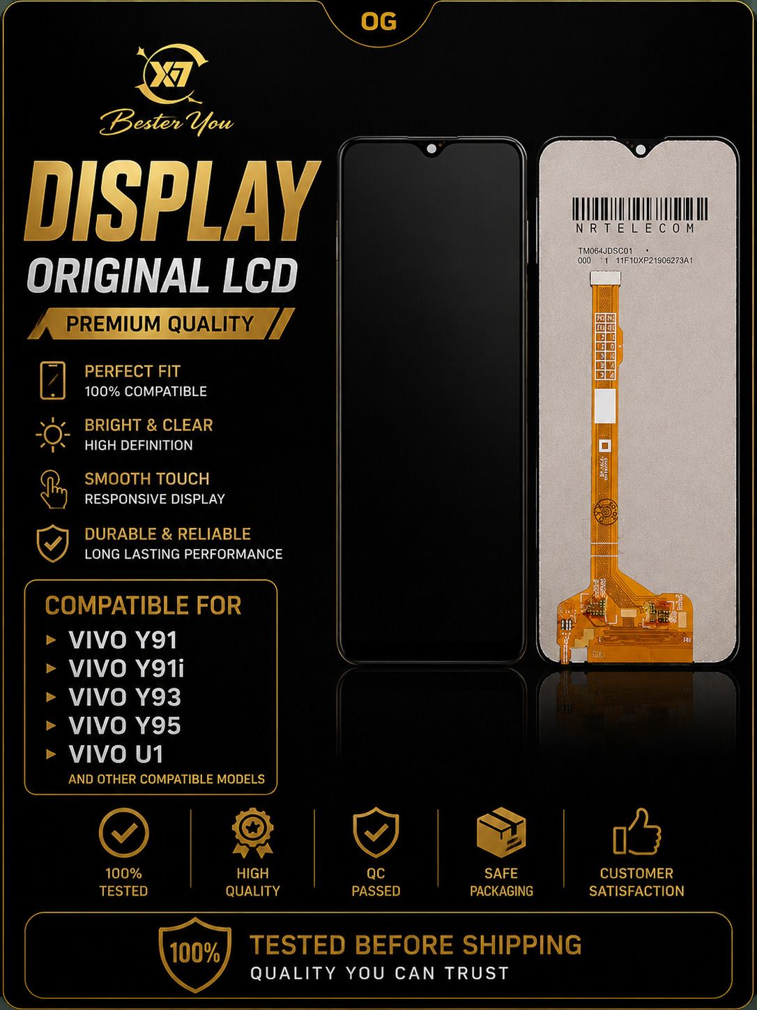 friends12mobile LCD Mobile Display for VIVO Vivo Y91 Vivo Y91i Vivo Y93 Vivo Y95 Vivo U1-image-49