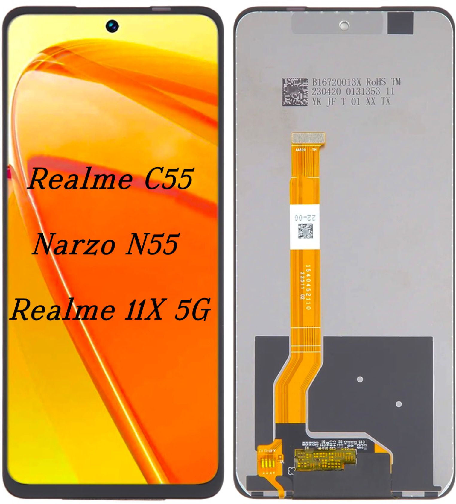 NRTELECOM IPS LCD Mobile Display for REALME & NARZO, REALME 11X 5G, REALME C55, NARZO N55,-picture-31