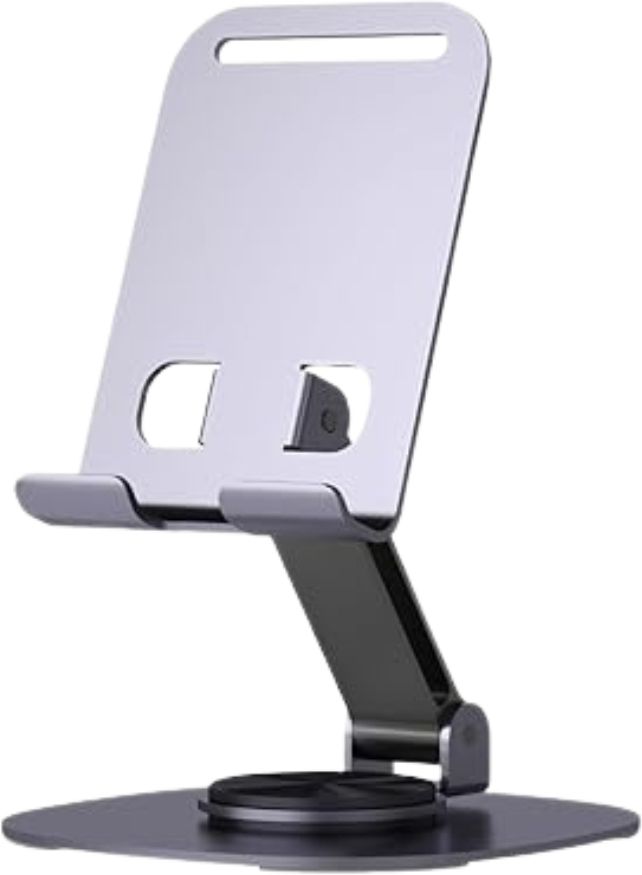 justcellz Adjustable 360° Foldable Phone Stand for Desk & Office | Fits 4-10" Devices Mobile Holder-picture-36