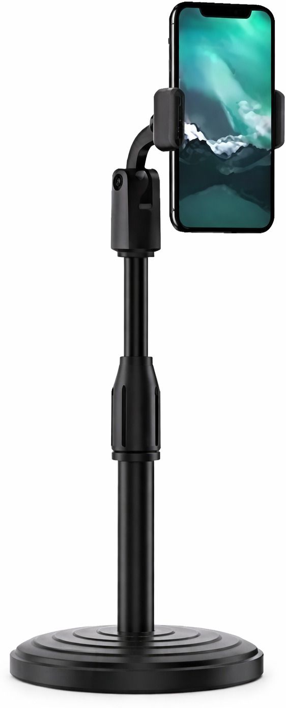 ANSHAURA Adjustable Mobile Stand With 360° Rotation Tabletop Phone Holder Mobile Holder-image-5