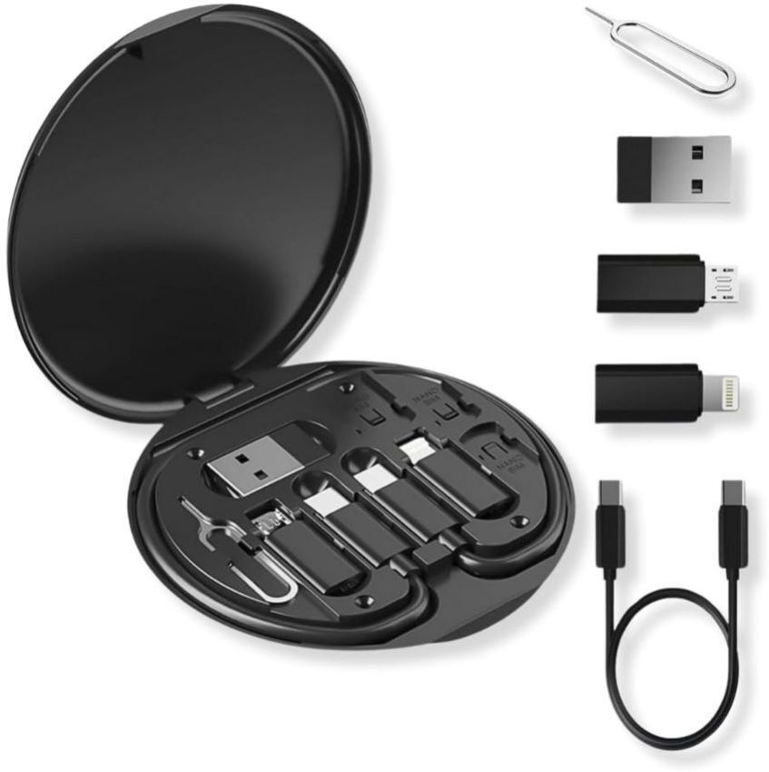 thriftkart Multi USB Adapter Set Converter Kit Charging Cable Card Storage Eject Pin Phone Charging Pad-image-36