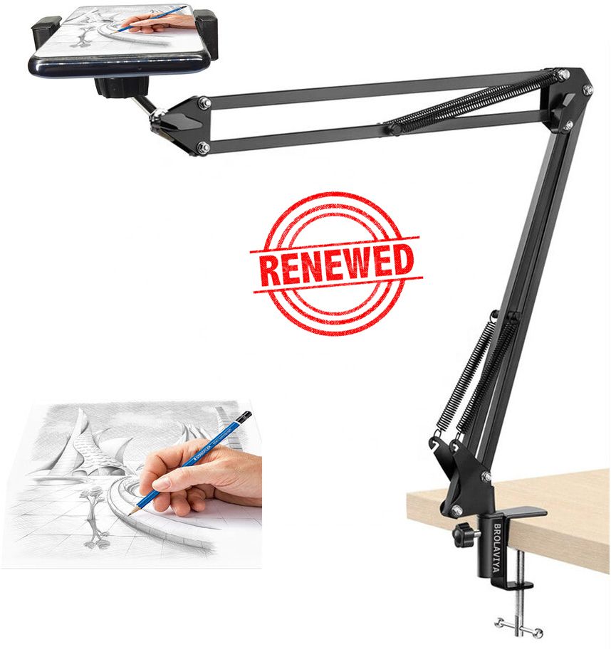BROLAVIYA (Renewed) Overhead Metal Arm and Bracket For All Phone Mobile Holder-image-32
