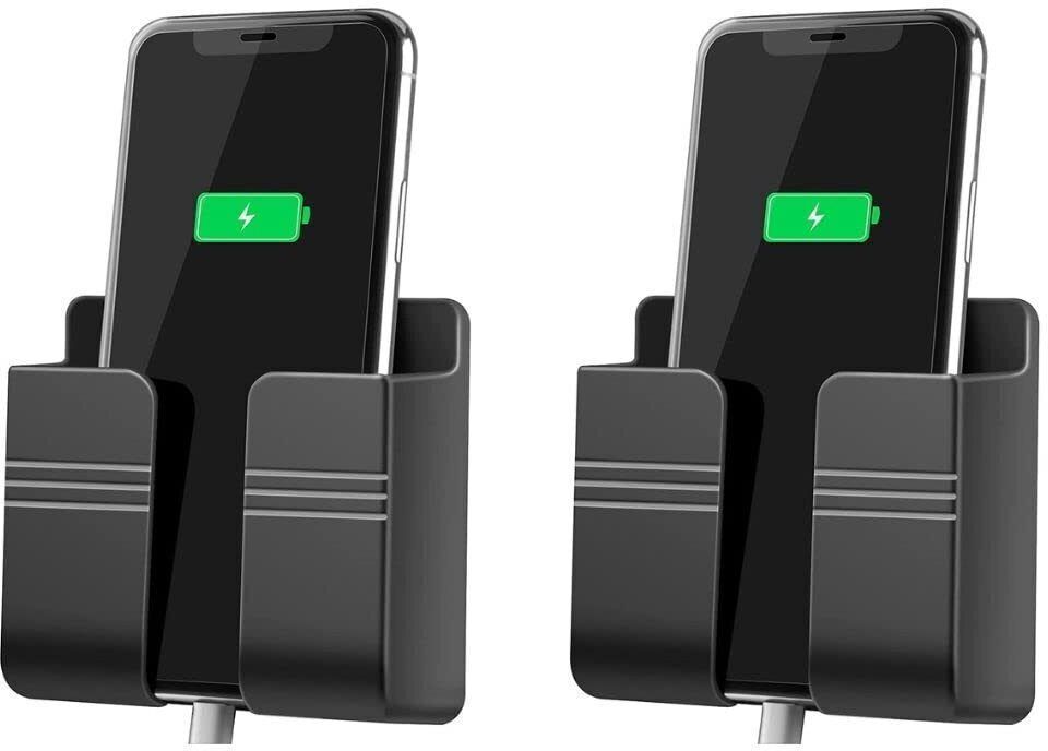 Flipkart SmartBuy Mobile Wall Mount Stand for Charging | AC/TV Remote Holder Black Pack OF 2 Mobile Holder-picture-21