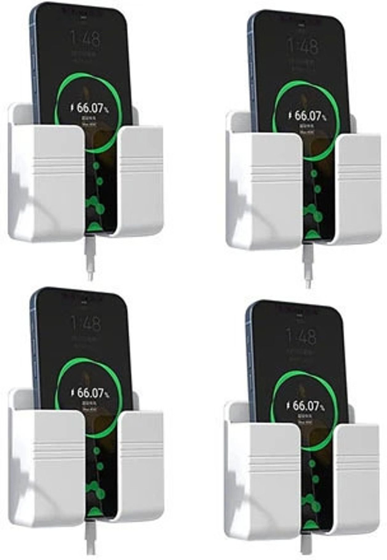 ZPlus+ Mobile Wall Stand for Charging Hook Phone Holders Cellphone Hanging |Set OF 3 Mobile Holder-image-3