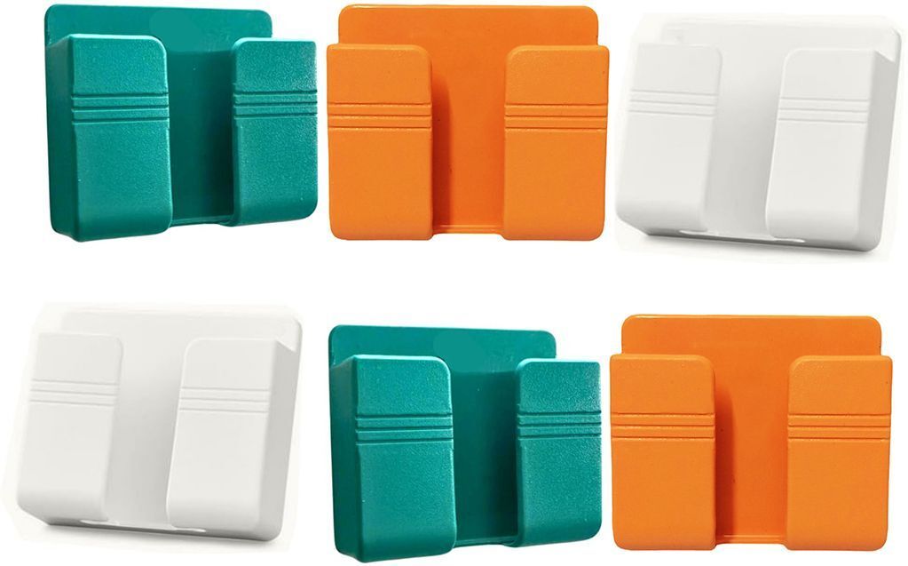 Flipkart SmartBuy Wall Mount Holder for Mobile / Remote Holder/ Phone Charging, Pack OF 6 Mobile Holder-image-19