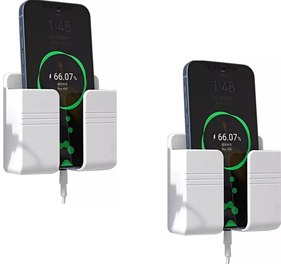 Muv up Wall Mount Mobile Stand - No Drill Required - Pack of 2 Mobile Holder-image-18