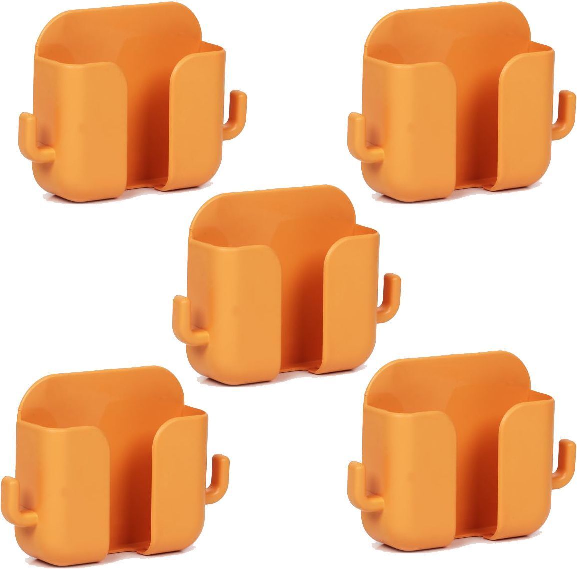 DSNS Mobile Wall Stand for charging | Remote Holder Phone Stand Orange Pack OF 5 Mobile Holder-image-31