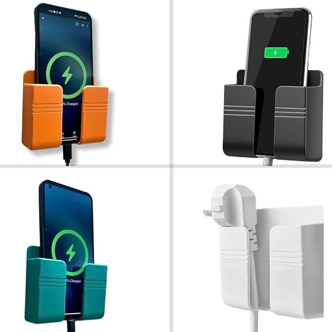 Flipkart SmartBuy Mobile Wall Stand for Charging Hook Phone Cellphone Hanging | Pack OF 4 Mobile Holder-image-18