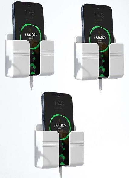 Zebur Wall Mounted Stand Mobile Holder Mobile Wall Mount for charging (pack of 3pcs) Mobile Holder-image-6