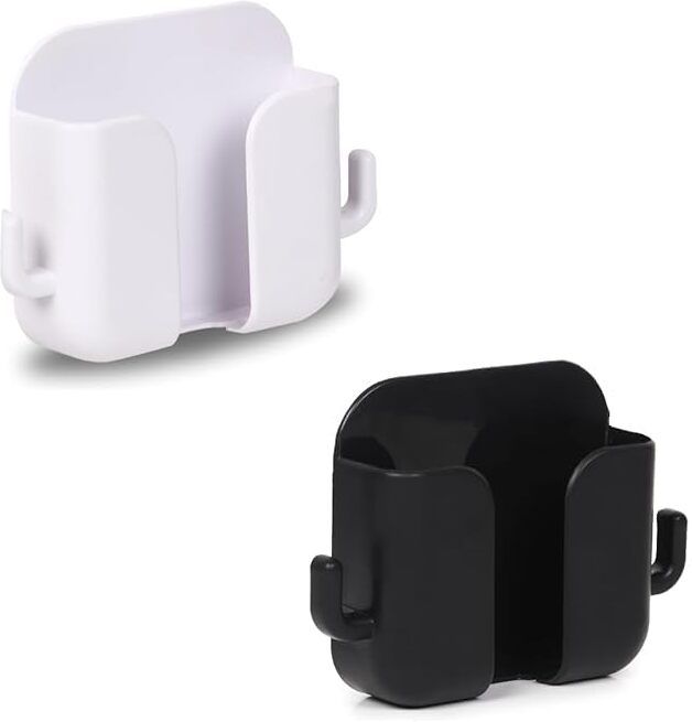 M/S DSNS Mobile Charging Wall Stand For All Smartphones iPhones/Samsung/Redmi/Oppo/Vivo Mobile Wall Hanging Holder (Pack OF 2,Black& White) Mobile Holder-picture-31