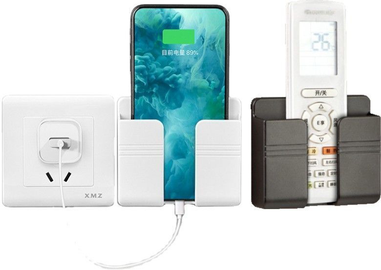 DSNS Wall Mount Charger Phone Hanging | Remote Stand Bracket Charging Dock Pack OF 2 Mobile Holder-picture-31