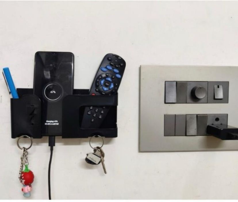 Expro Multipurpose Charging pad with Remote holder, Pen Stand and Key Chain Holder Mobile Holder-picture-11