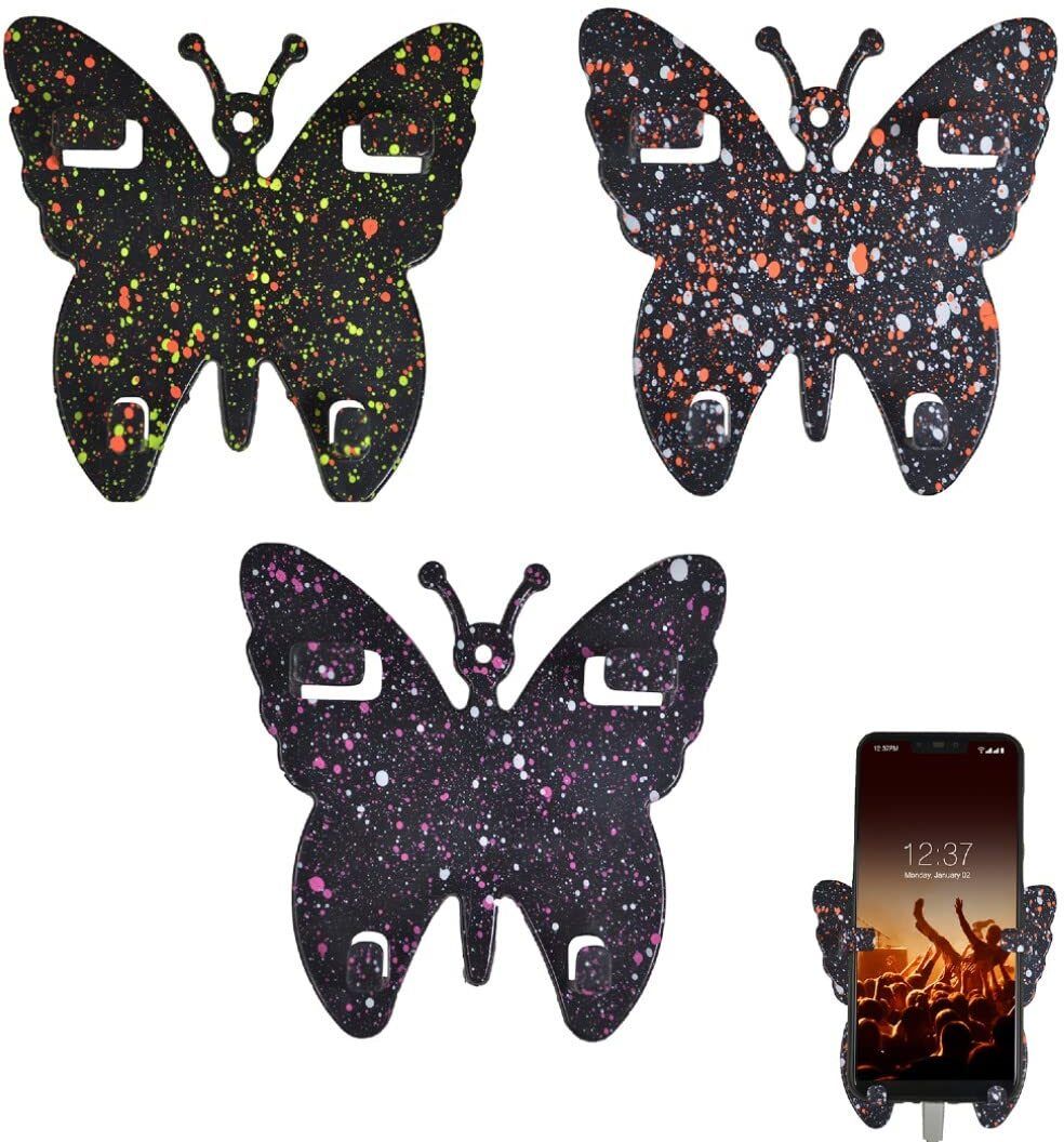 Redclip Butterfly Mobile Stand Mobile Wall Stand for Charging, Plastic Wall Mount Mobile Holder-image-14