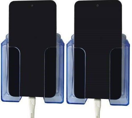 DSNS Plastic Wall Mounted Charging Stand Mobile wall stand (Blue PackOF2) Mobile Holder-image-14